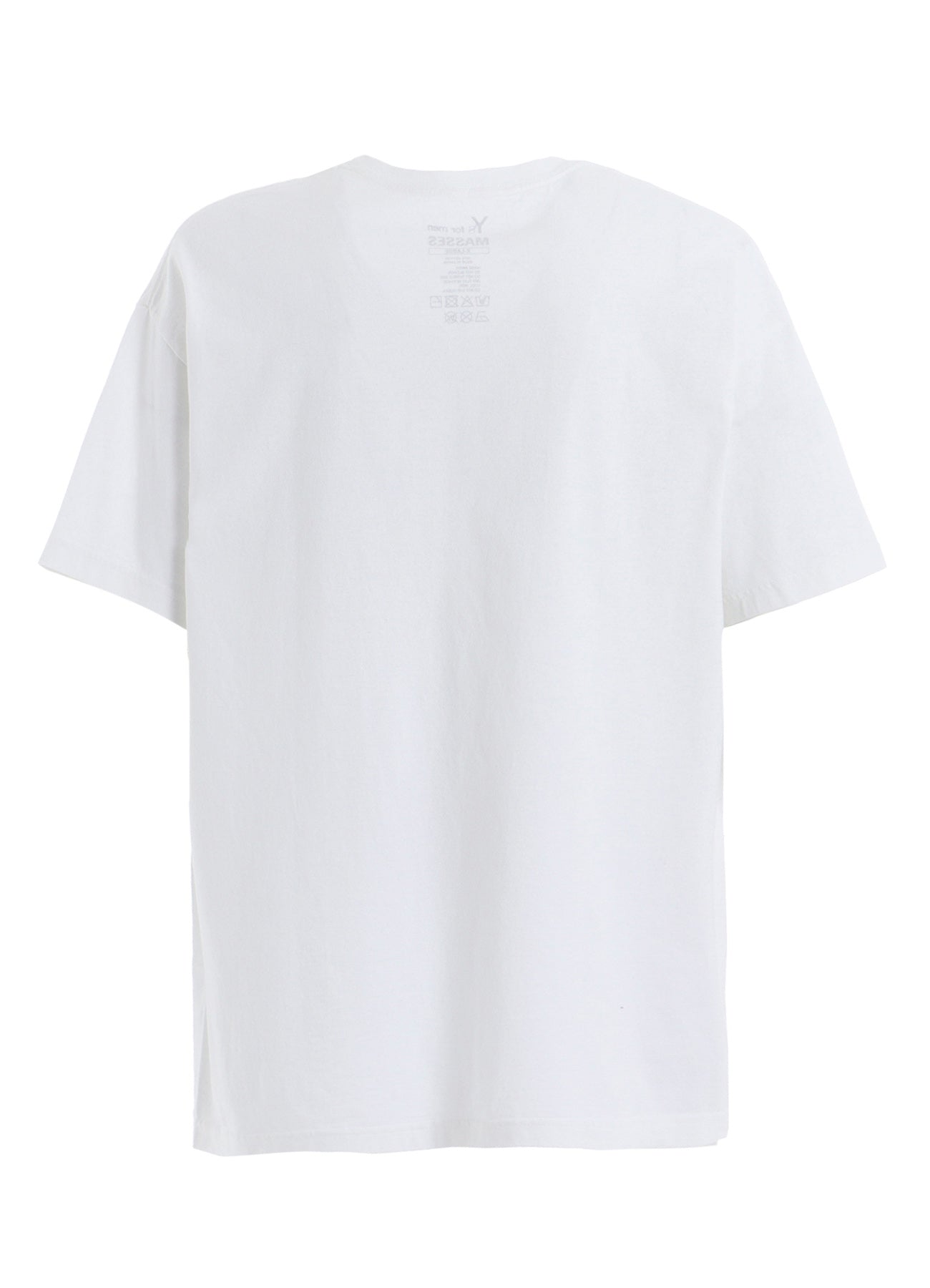 【Y's for men × MASSES】COTTON SINGLE PRINT ROUND NECK SHORT SLEEVE T