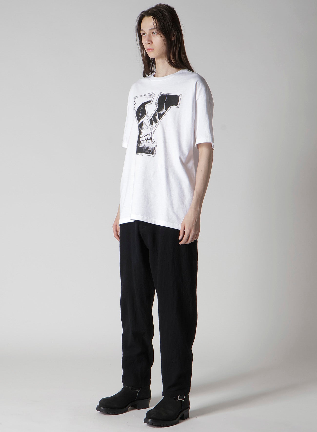 【Y's for men × MASSES】COTTON SINGLE PRINT ROUND NECK SHORT SLEEVE T