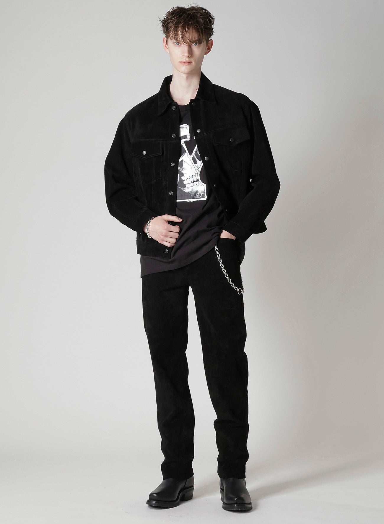 【Y's for men × MASSES】COTTON SINGLE PRINT ROUND NECK SHORT SLEEVE T