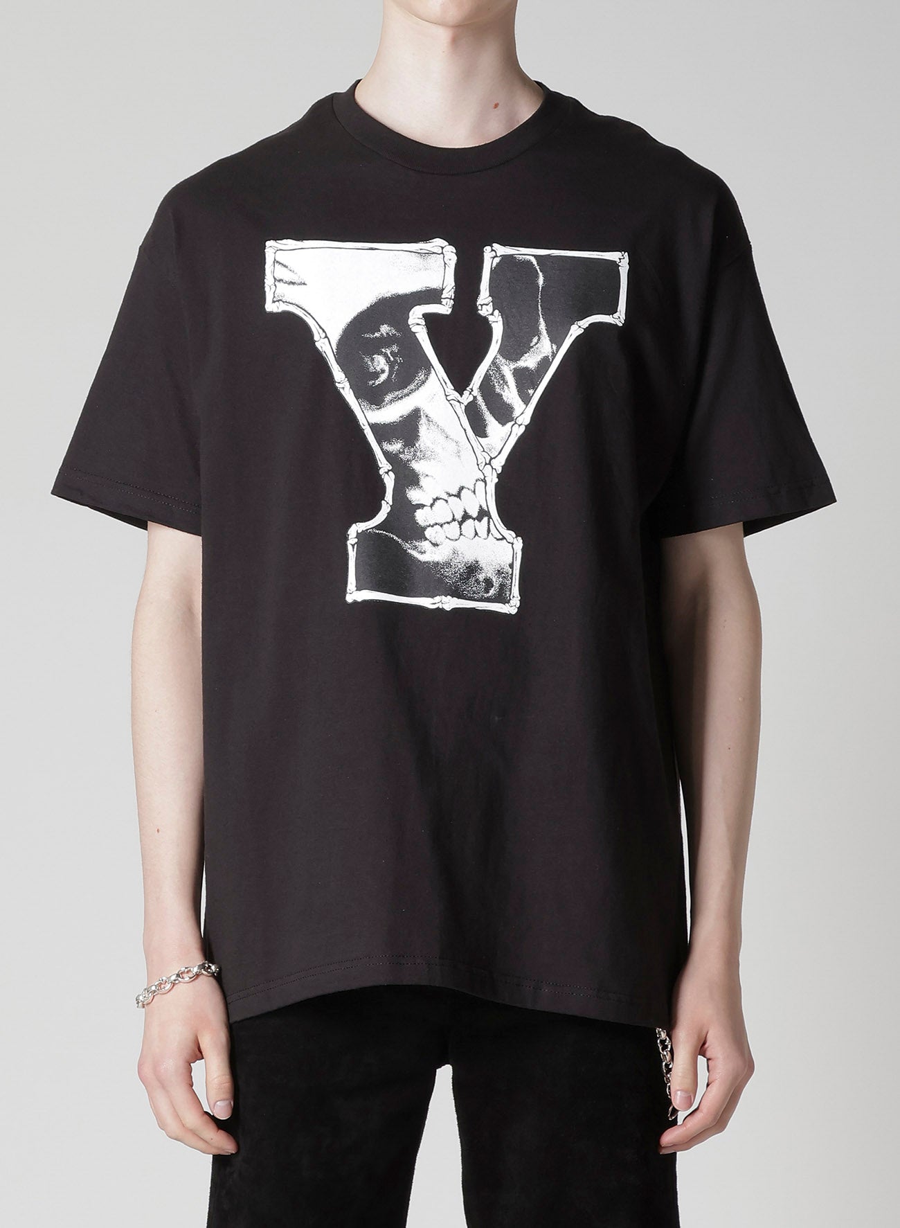 【Y's for men × MASSES】COTTON SINGLE PRINT ROUND NECK SHORT SLEEVE T