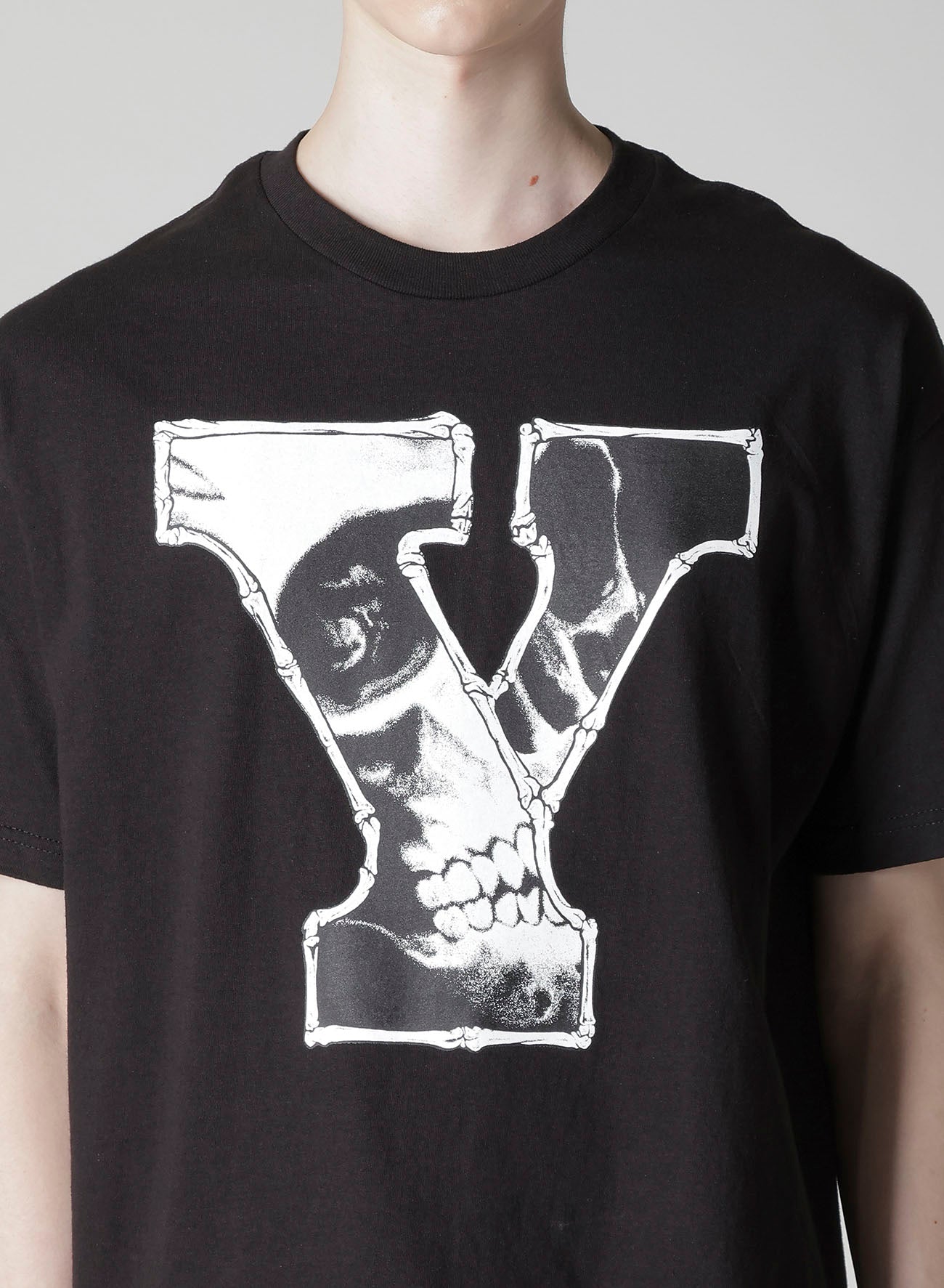 【Y's for men × MASSES】COTTON SINGLE PRINT ROUND NECK SHORT SLEEVE T