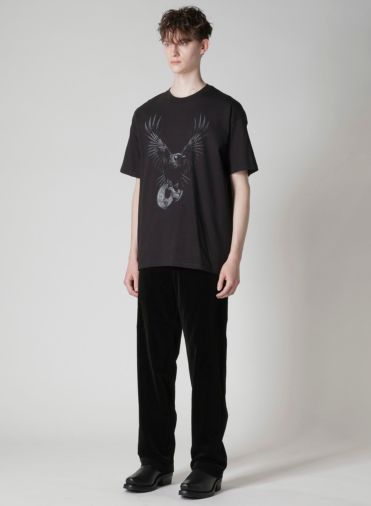 【Y's for men × MASSES】COTTON SINGLE PRINT ROUND NECK SHORT SLEEVE T