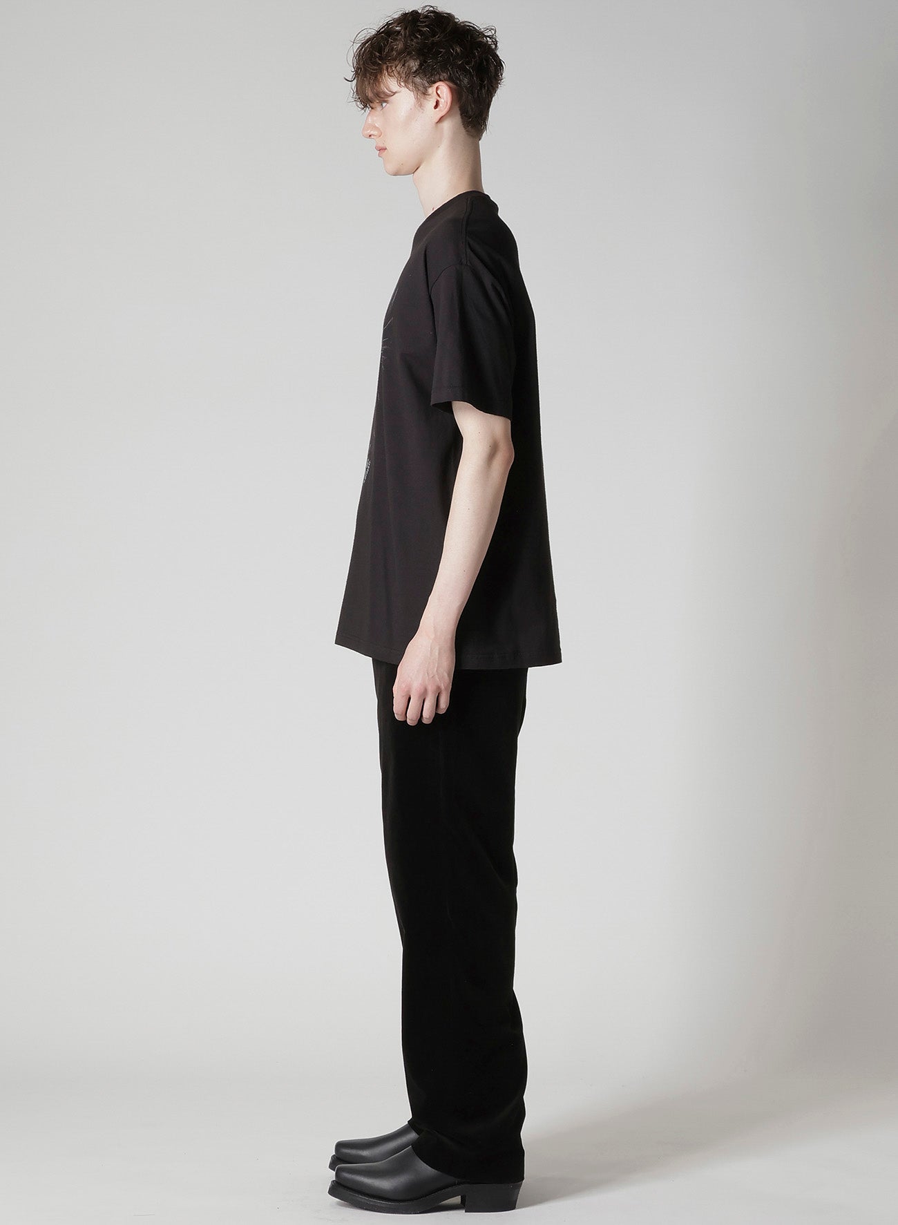 【Y's for men × MASSES】COTTON SINGLE PRINT ROUND NECK SHORT SLEEVE T