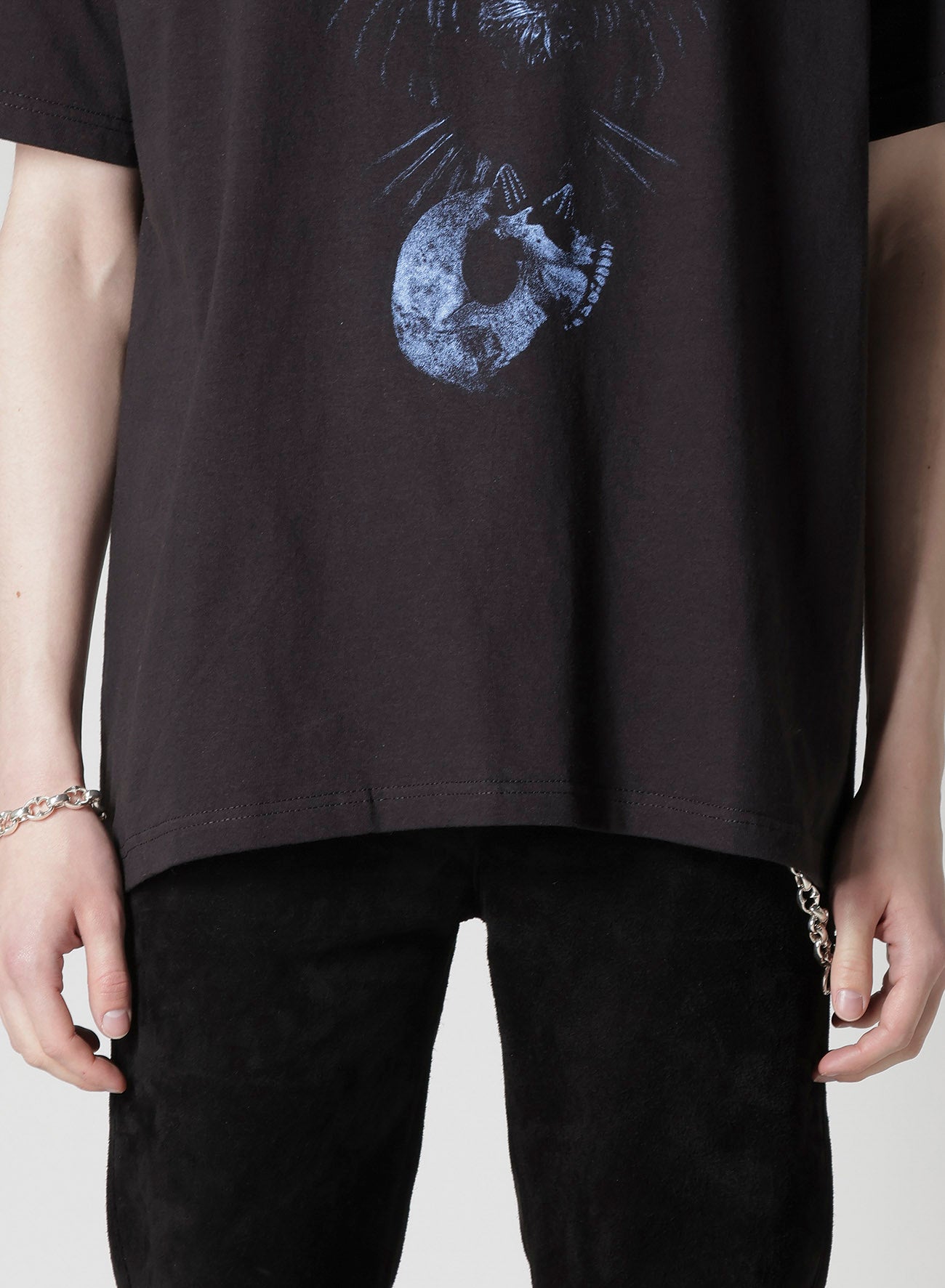 【Y's for men × MASSES】COTTON SINGLE PRINT ROUND NECK SHORT SLEEVE T