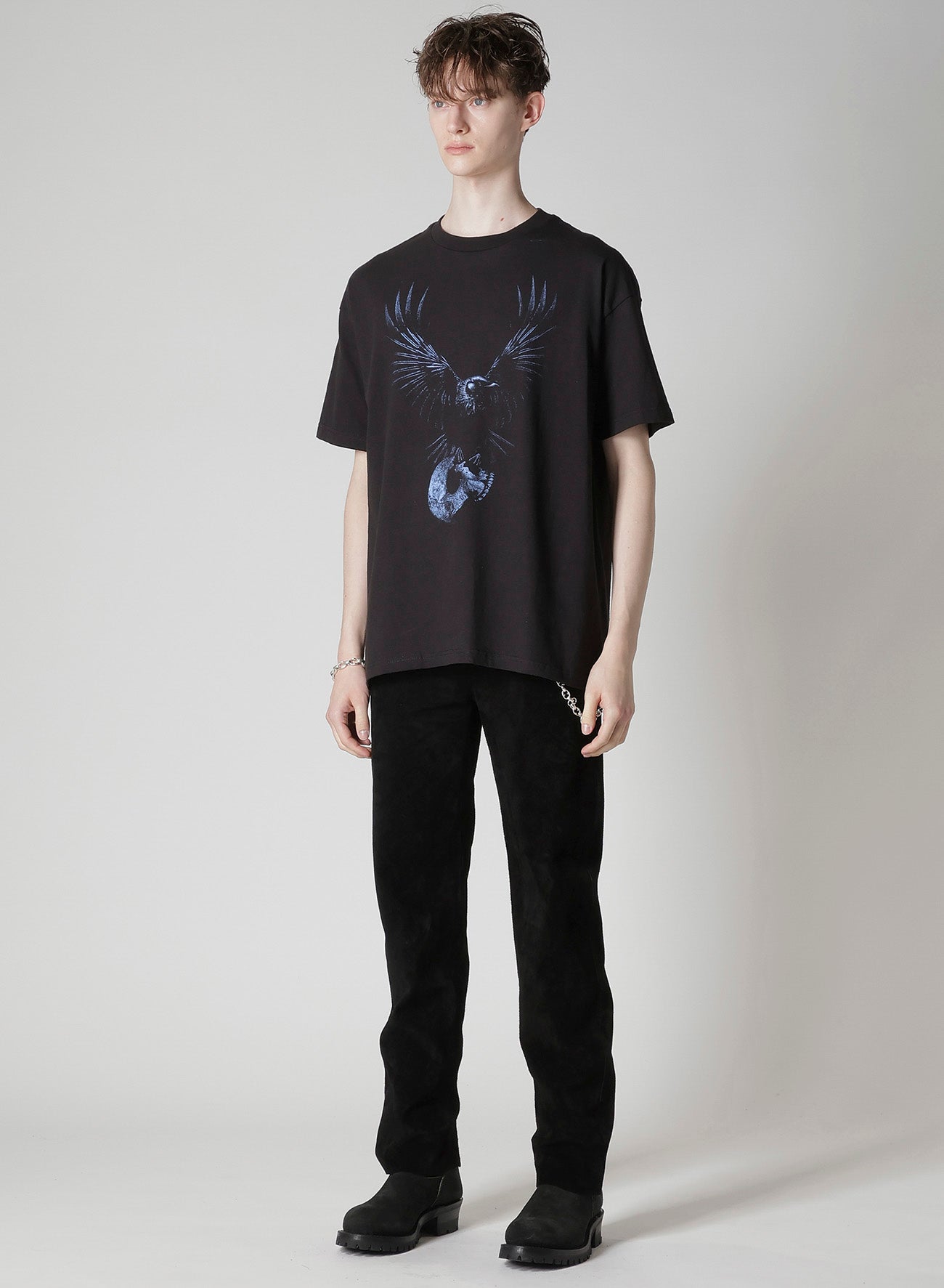 【Y's for men × MASSES】COTTON SINGLE PRINT ROUND NECK SHORT SLEEVE T