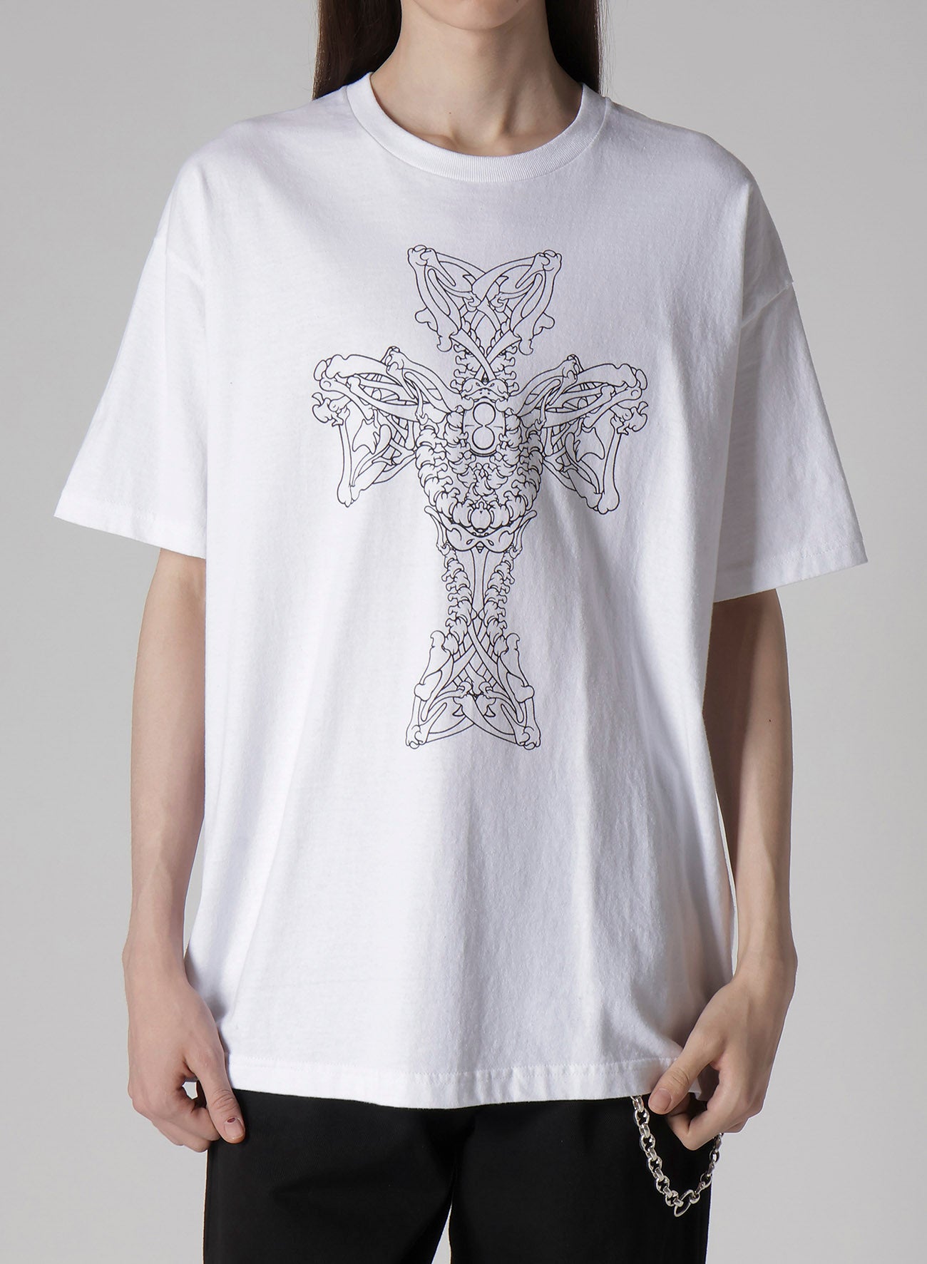 【Y's for men × MASSES】COTTON SINGLE PRINT ROUND NECK SHORT SLEEVE T