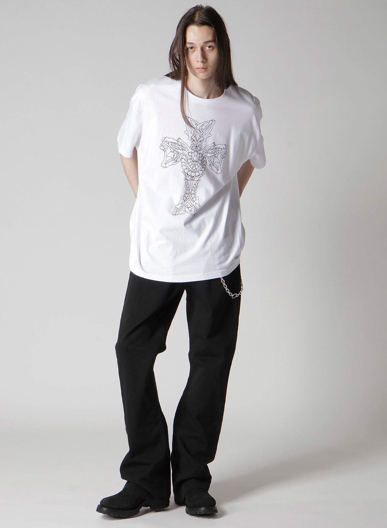 【Y's for men × MASSES】COTTON SINGLE PRINT ROUND NECK SHORT SLEEVE T