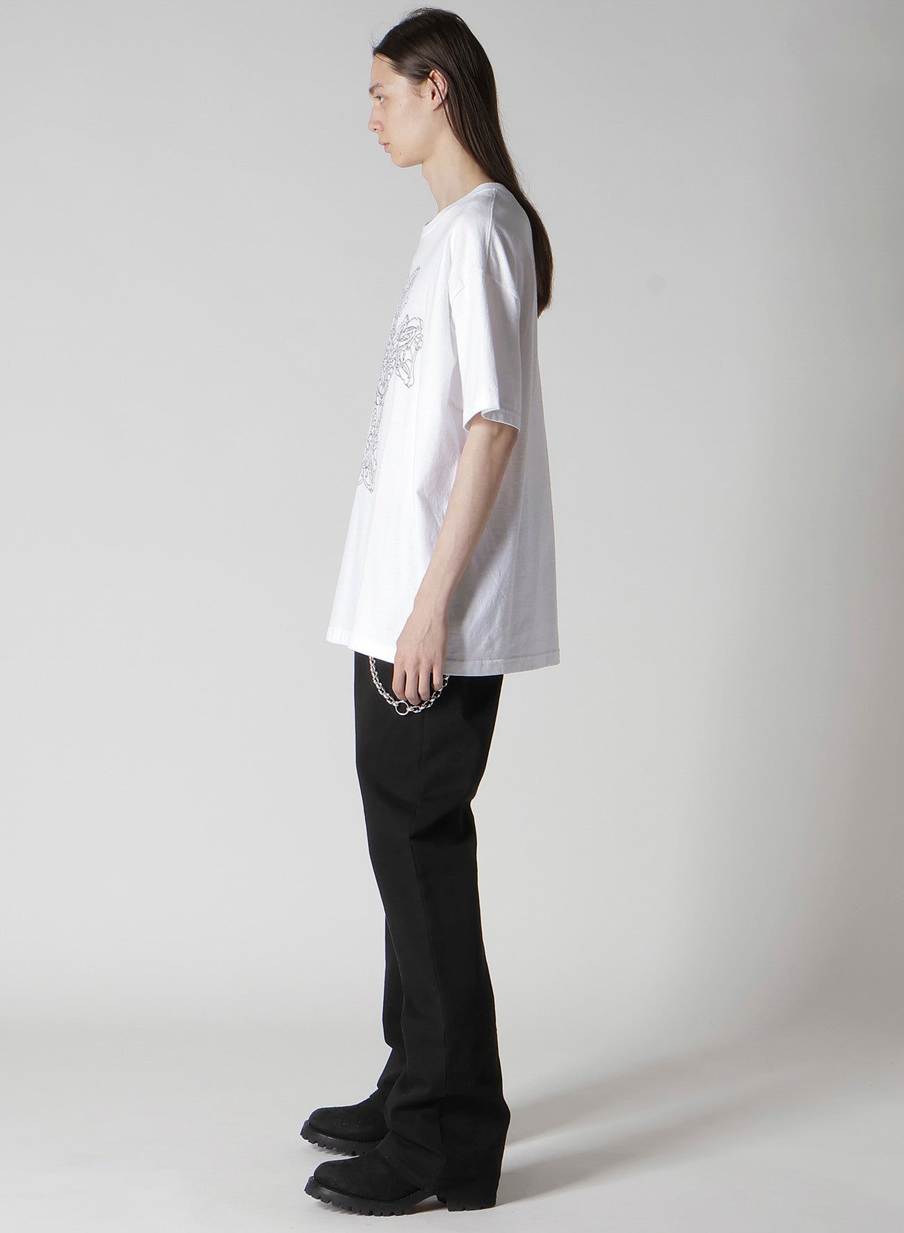 【Y's for men × MASSES】COTTON SINGLE PRINT ROUND NECK SHORT SLEEVE T