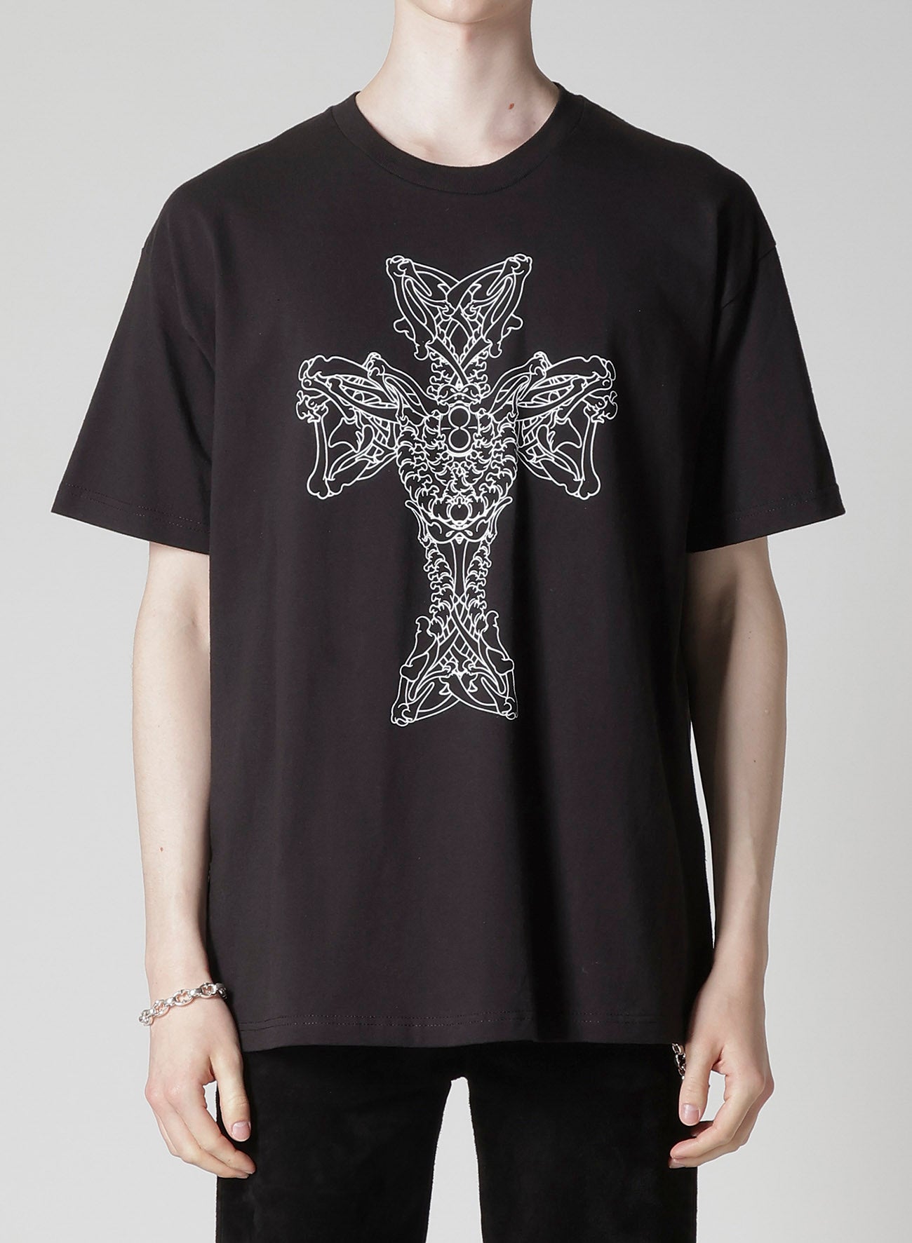 【Y's for men × MASSES】COTTON SINGLE PRINT ROUND NECK SHORT SLEEVE T