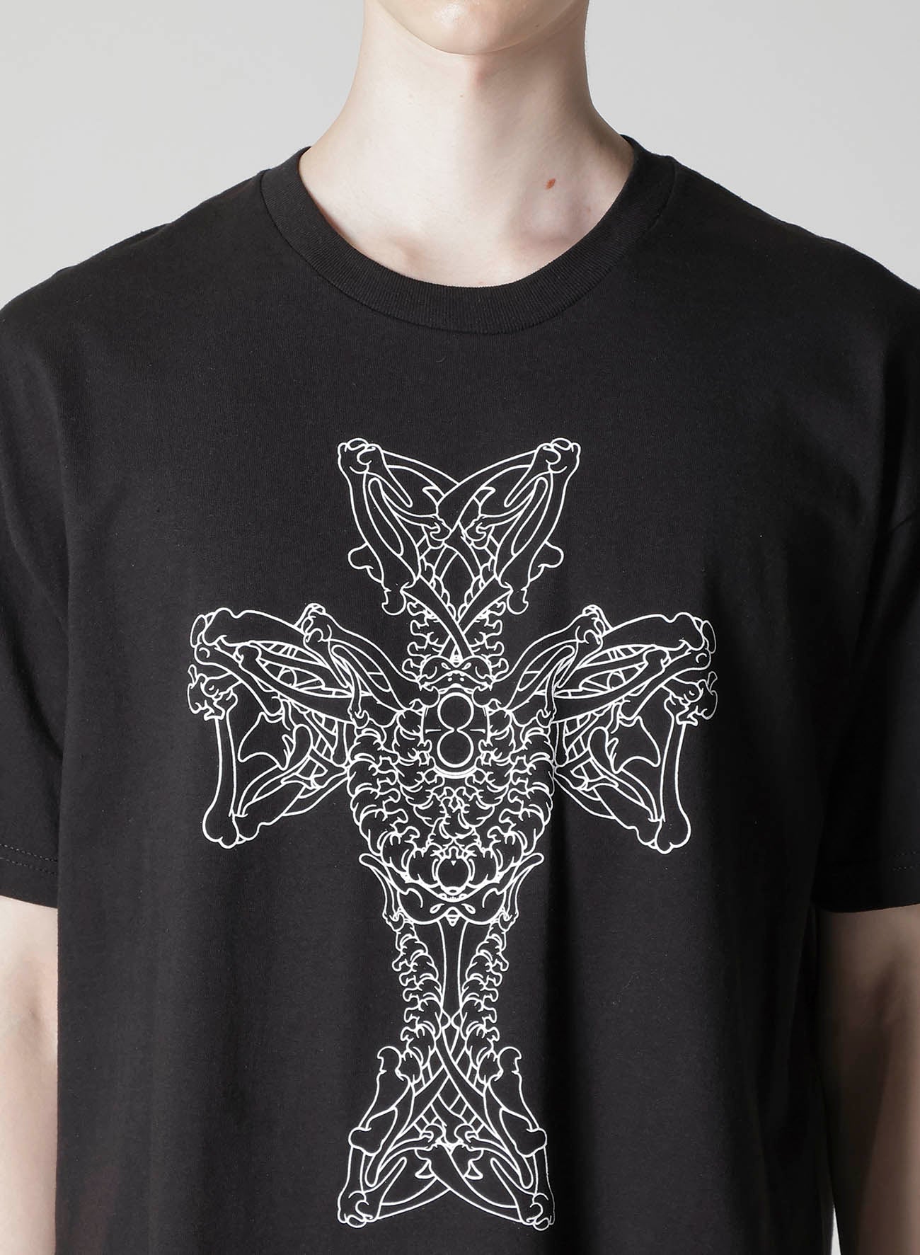 【Y's for men × MASSES】COTTON SINGLE PRINT ROUND NECK SHORT SLEEVE T