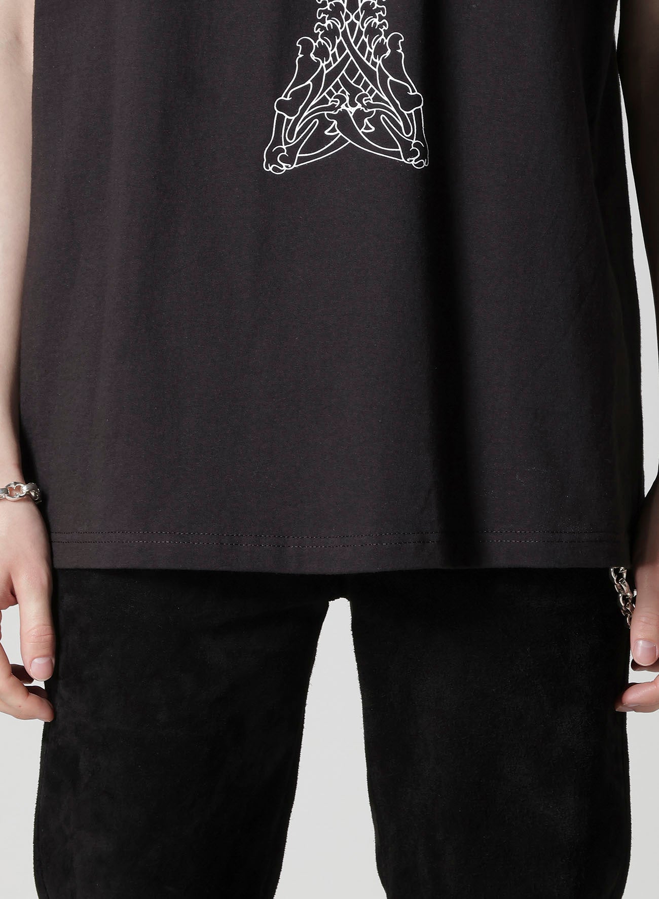 【Y's for men × MASSES】COTTON SINGLE PRINT ROUND NECK SHORT SLEEVE T