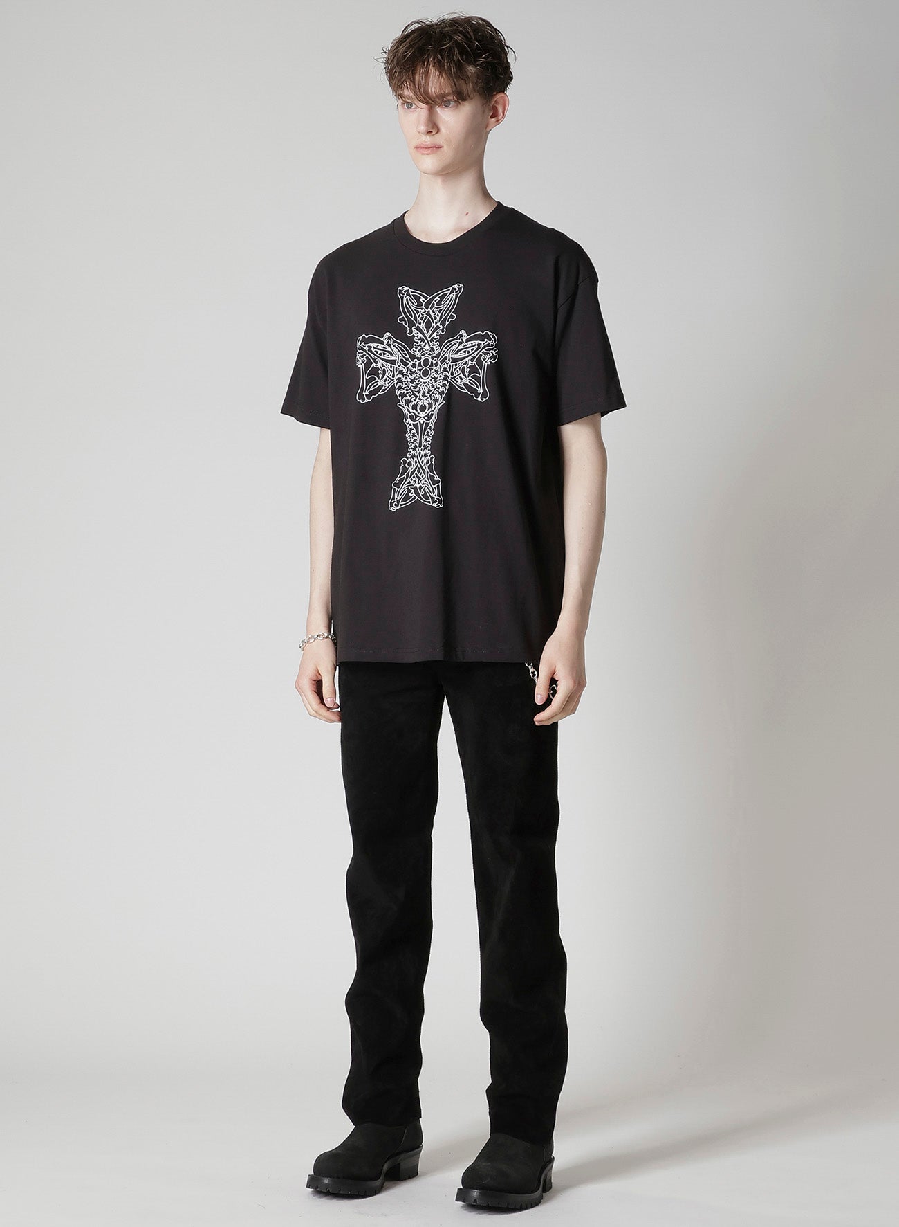 【Y's for men × MASSES】COTTON SINGLE PRINT ROUND NECK SHORT SLEEVE T