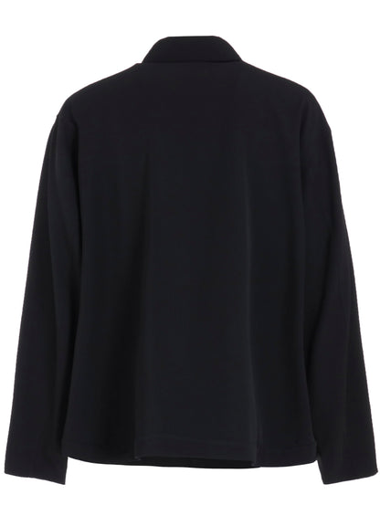 WOOL GABARDINE BLOUSON WITH FLAP POCKET