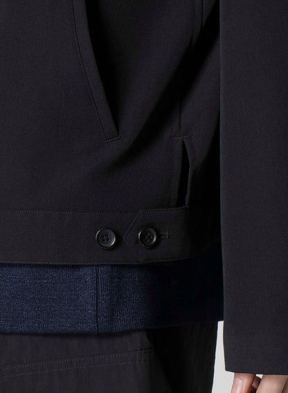 WOOL GABARDINE BLOUSON WITH FLAP POCKET