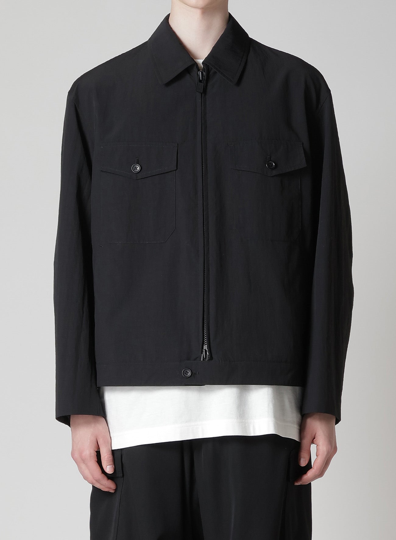 NYLON WEATHER FLAP POCKET BLUSON