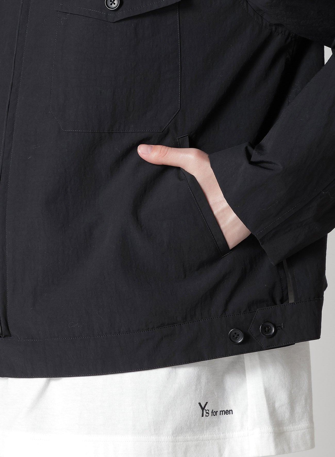 NYLON WEATHER FLAP POCKET BLUSON