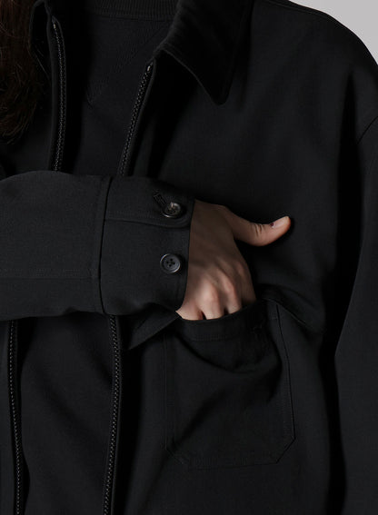 WOOL GABARDINE STORM SHIELD BLOUSON