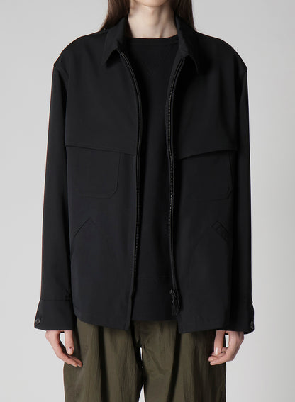 WOOL GABARDINE STORM SHIELD BLOUSON