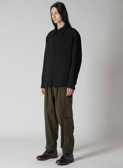 WOOL GABARDINE STORM SHIELD BLOUSON