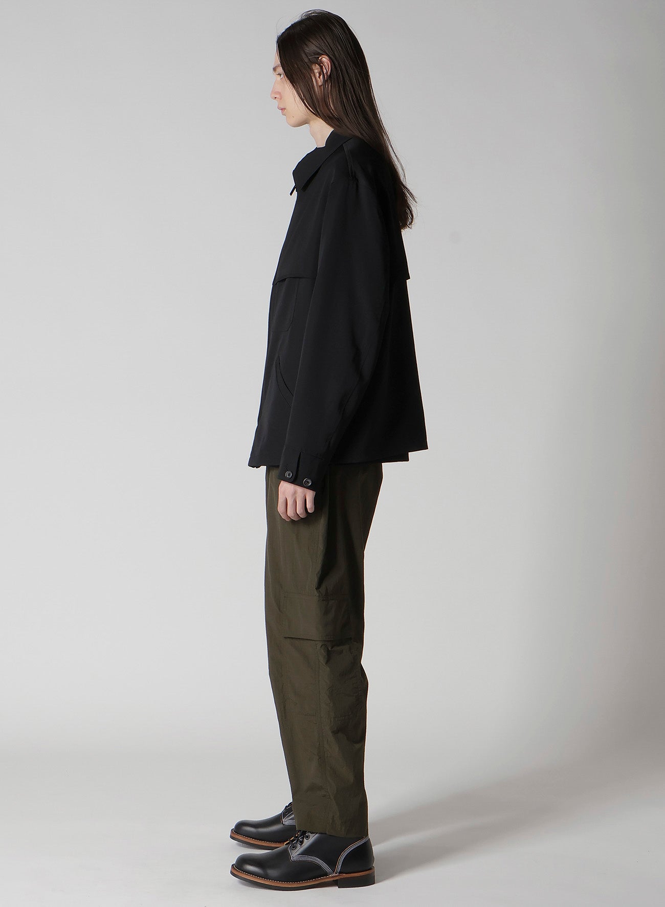 WOOL GABARDINE STORM SHIELD BLOUSON