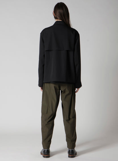 WOOL GABARDINE STORM SHIELD BLOUSON