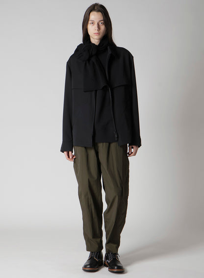 WOOL GABARDINE STORM SHIELD BLOUSON