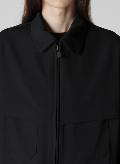 WOOL GABARDINE STORM SHIELD BLOUSON