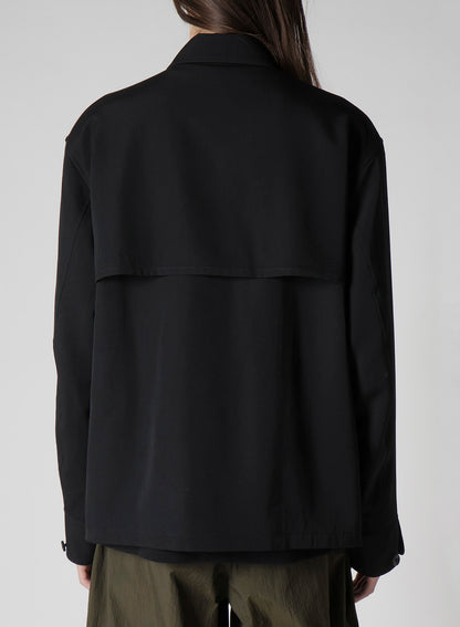 WOOL GABARDINE STORM SHIELD BLOUSON
