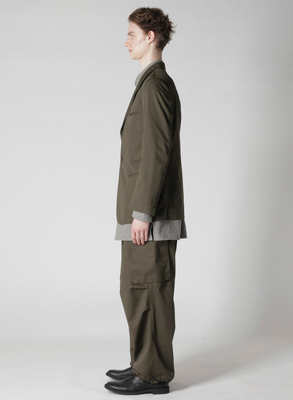 COTTON/POLYESTER TWILL 3-BUTTON JACKET