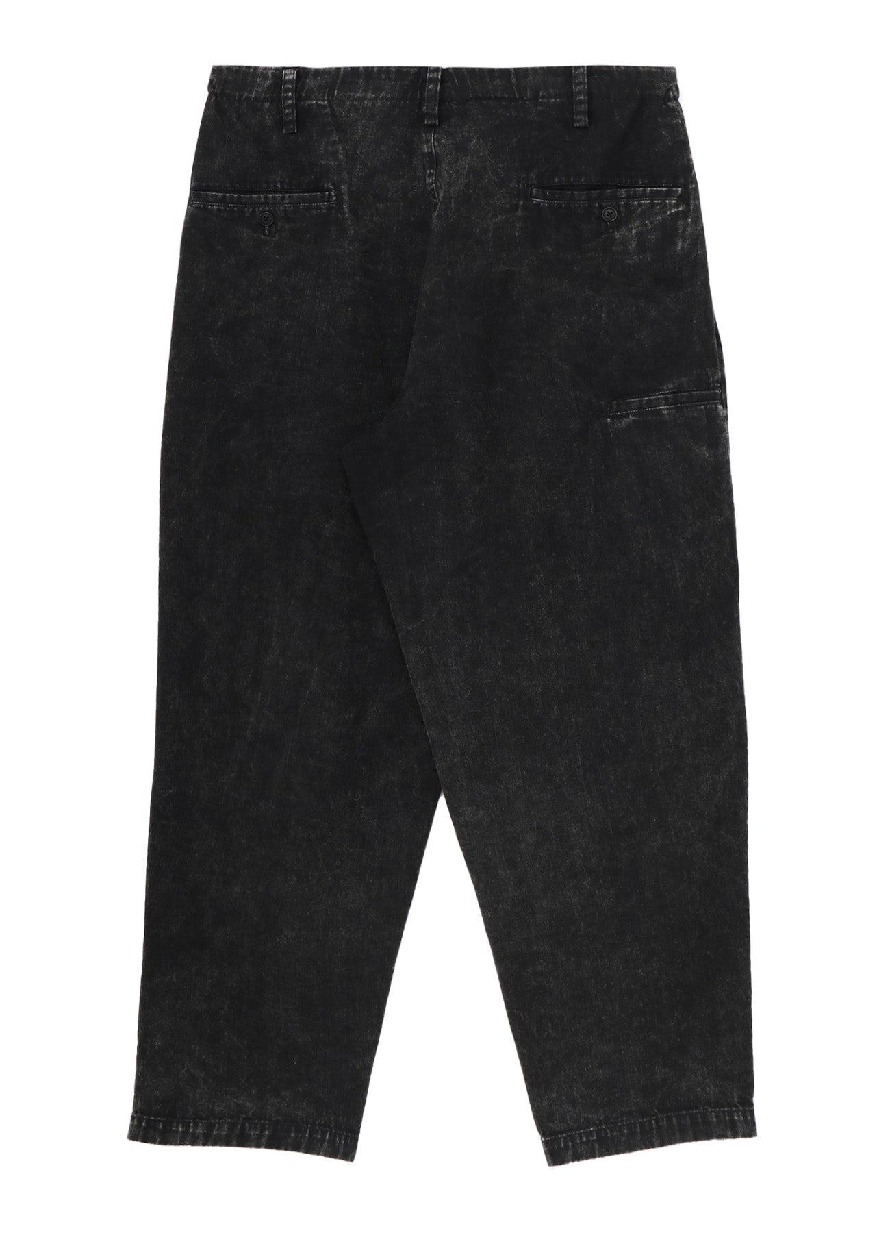 BLEACHING DENIM PANTS WITH SIDE TUCK