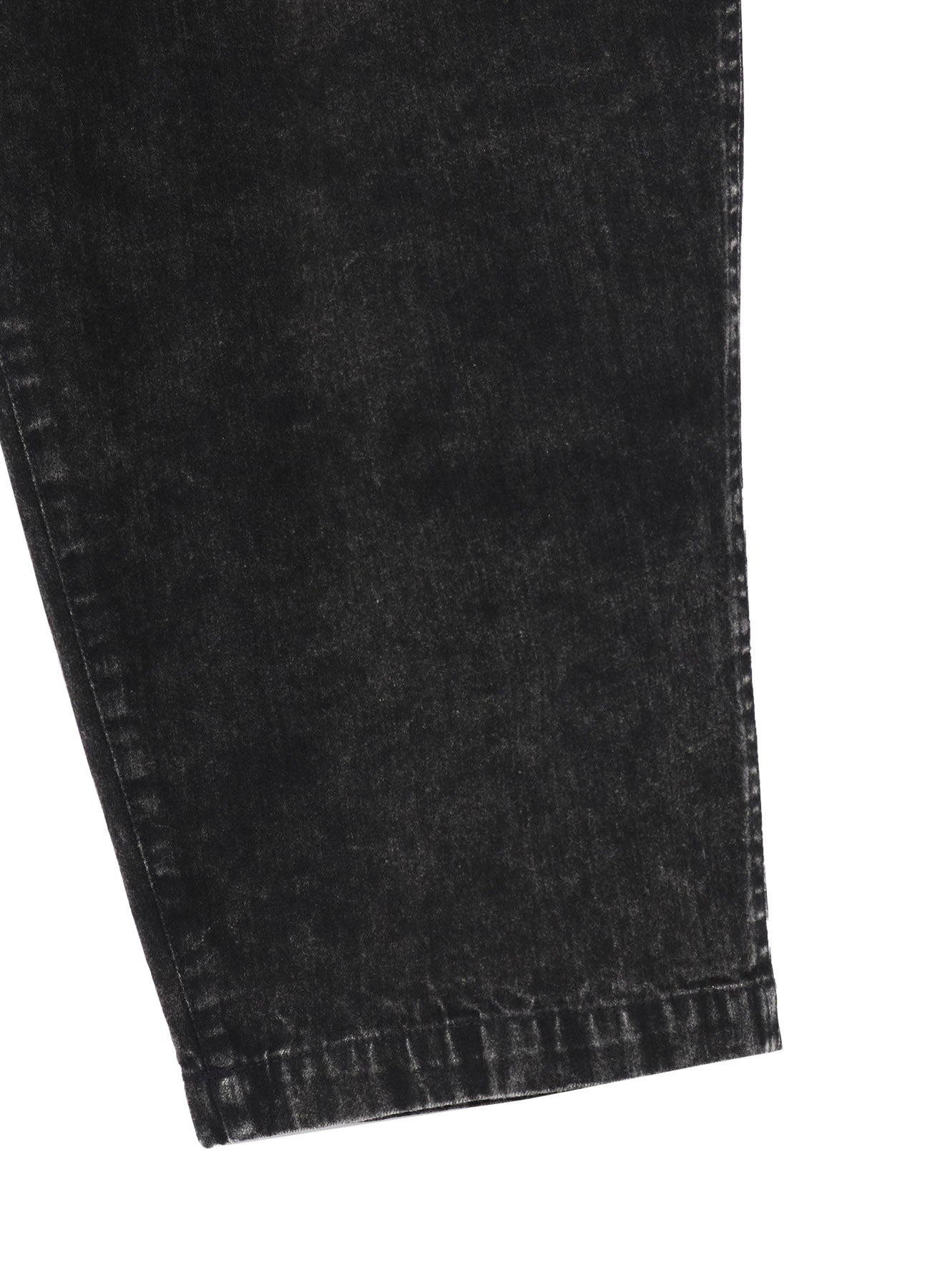 BLEACHING DENIM PANTS WITH SIDE TUCK