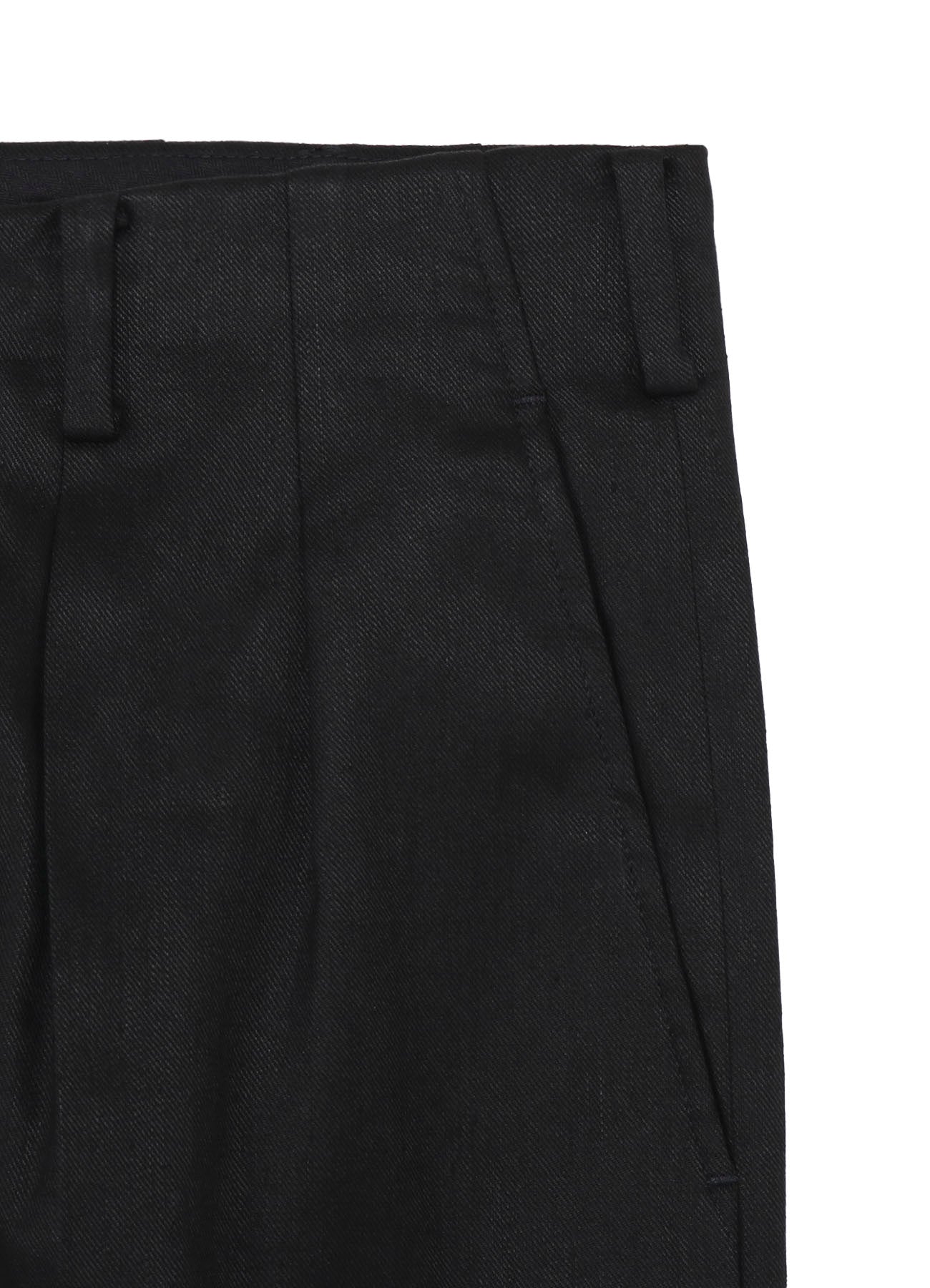 LINEN COTTON TWILL PANTS WITH 2-TUCKS