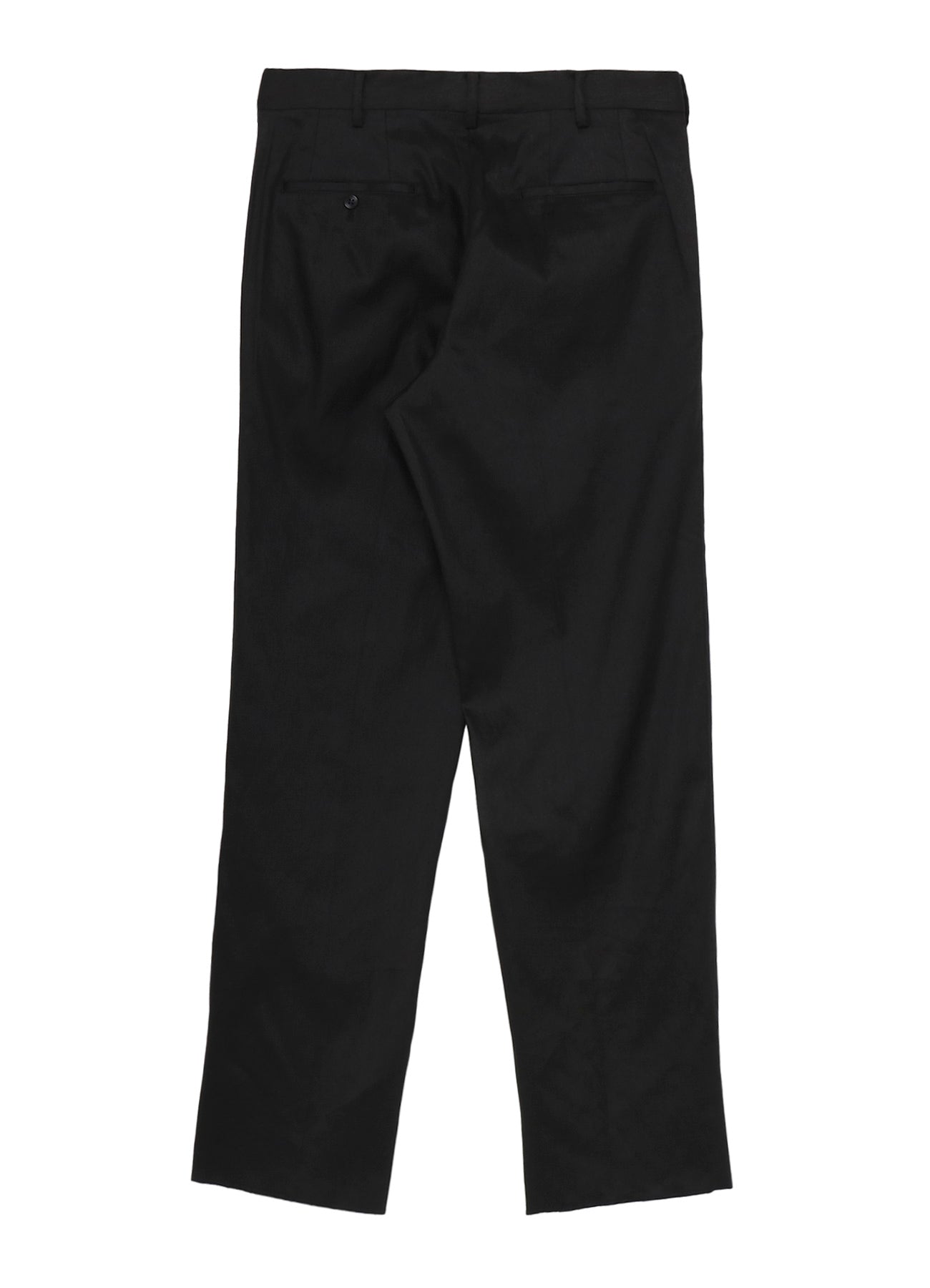 LINEN COTTON TWILL NO-TUCK PANTS