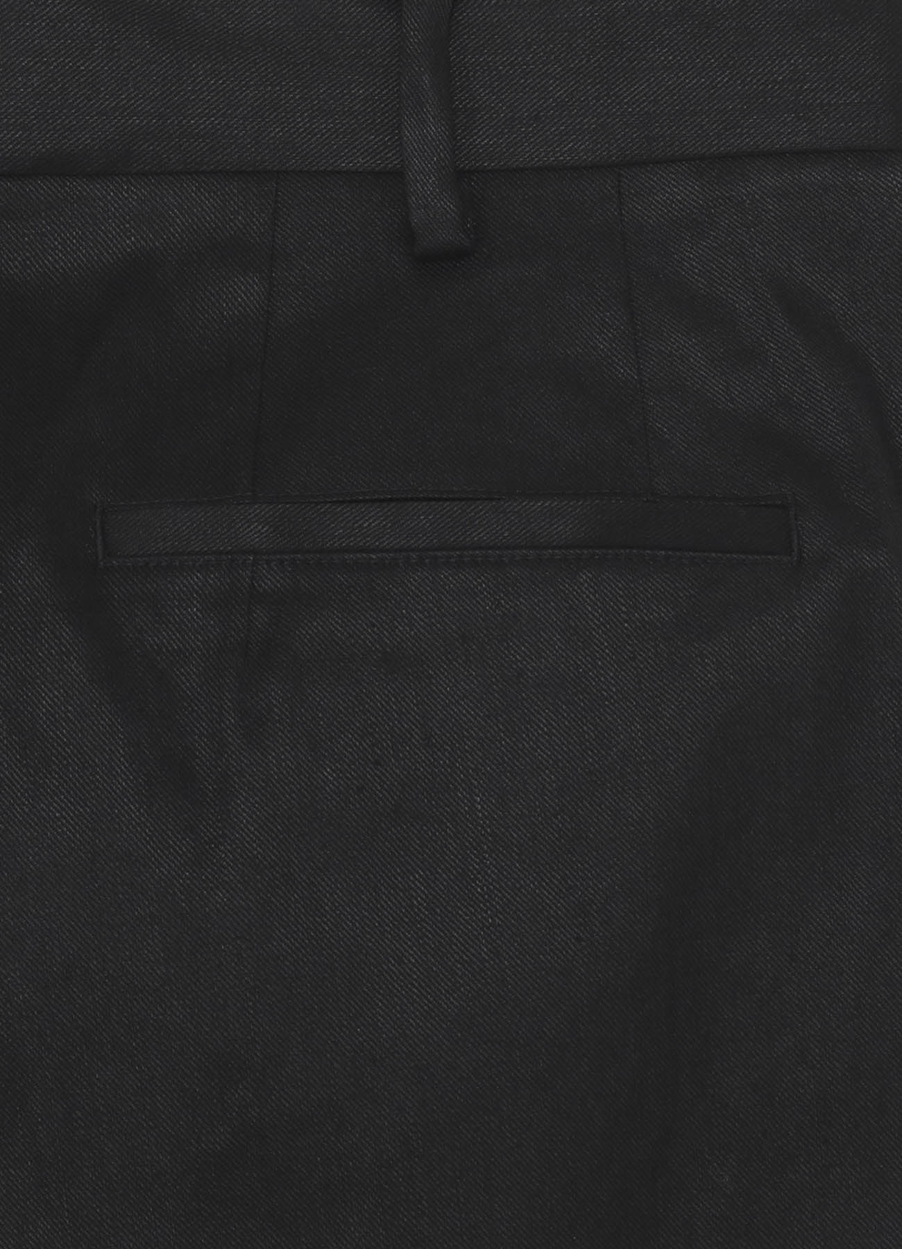 LINEN COTTON TWILL NO-TUCK PANTS