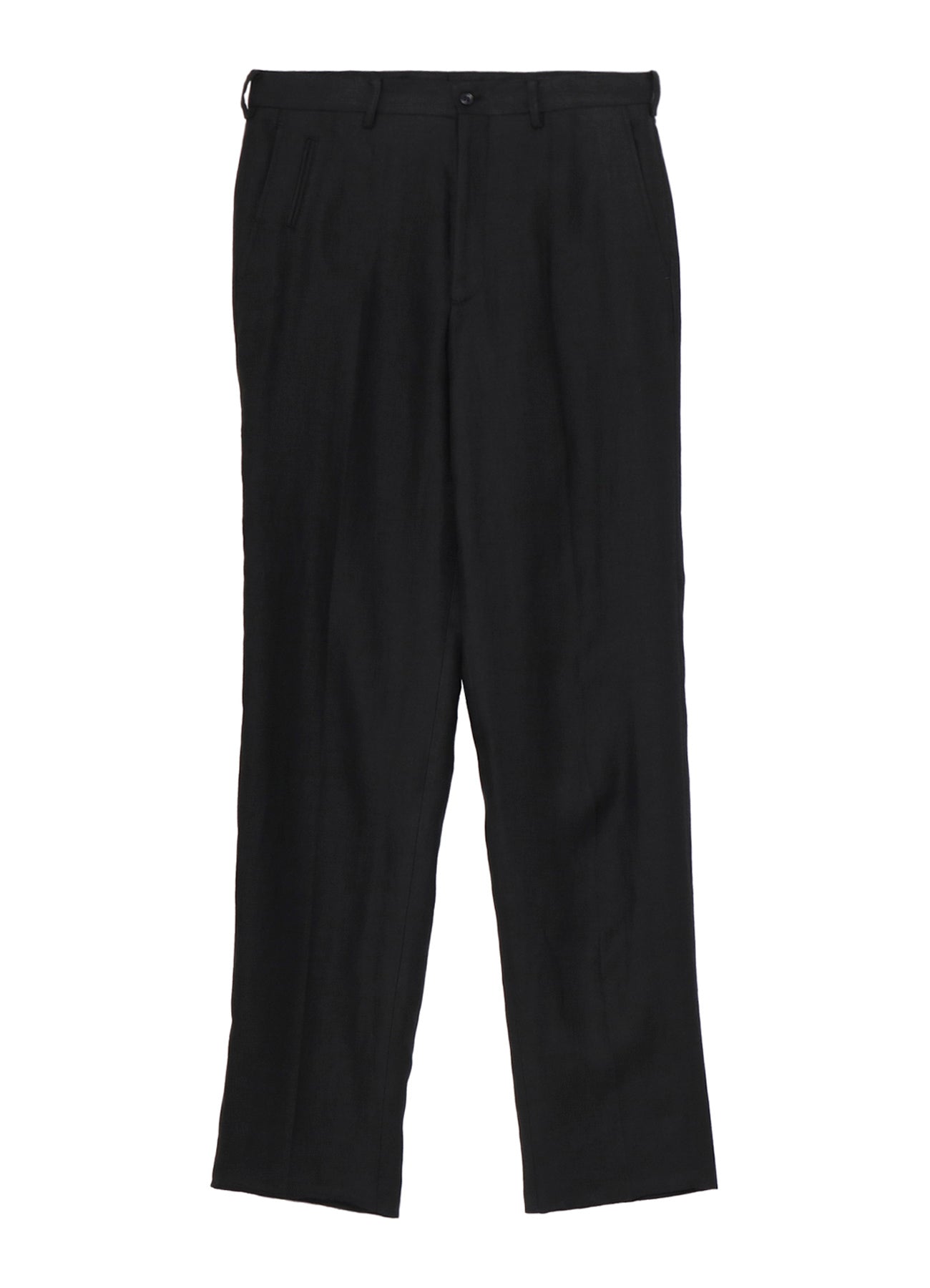 LINEN TWILL NO-TUCK PANTS