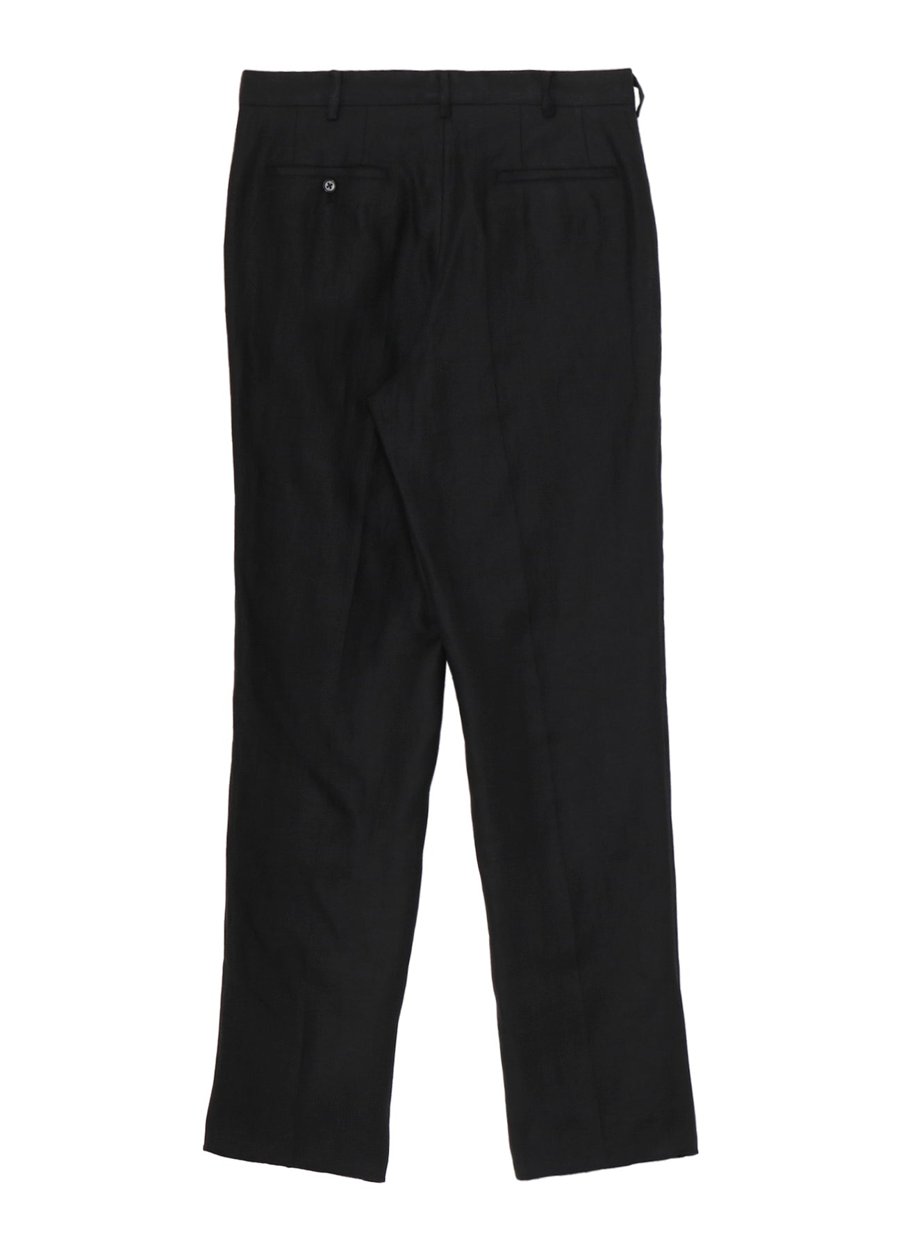 LINEN TWILL NO-TUCK PANTS