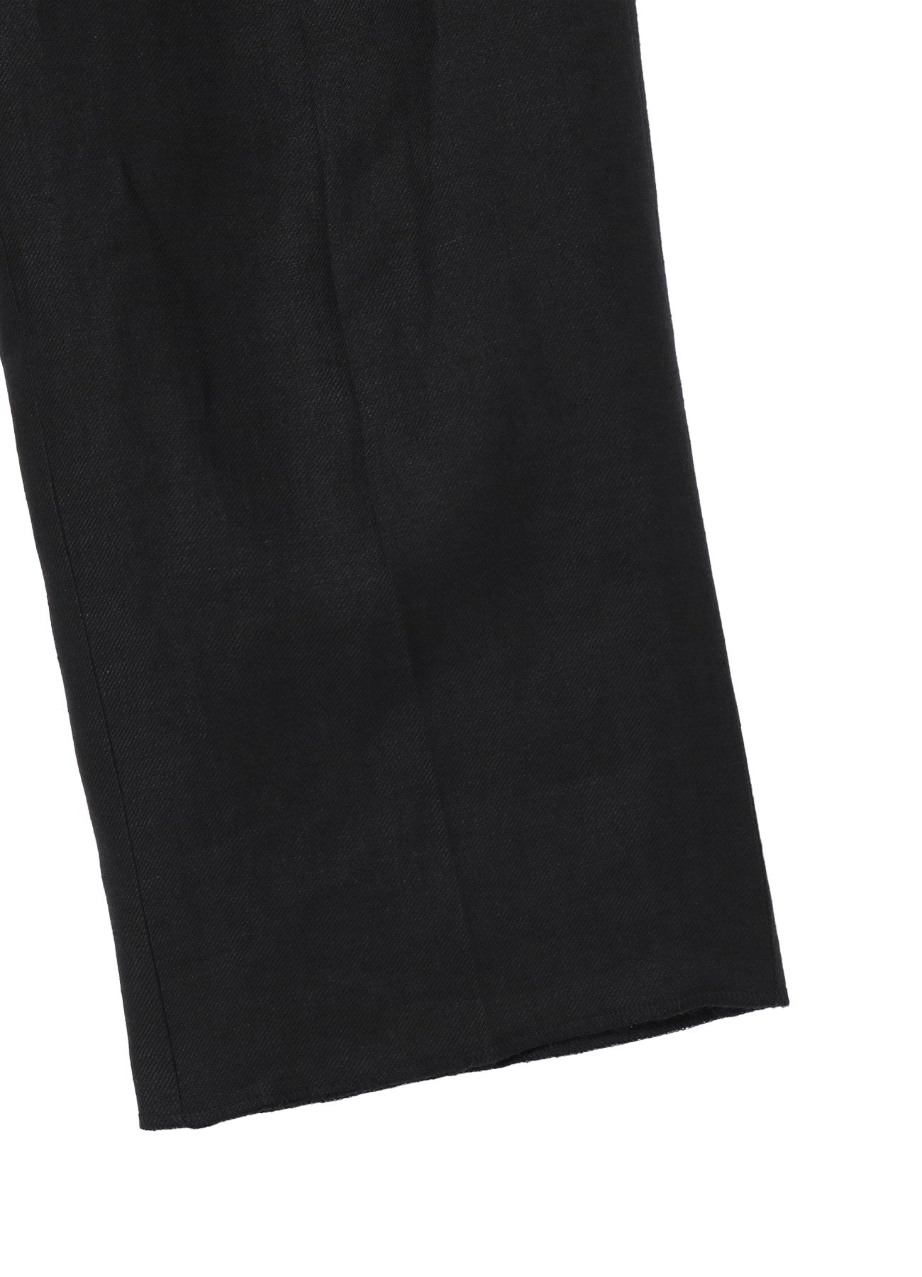 LINEN TWILL NO-TUCK PANTS
