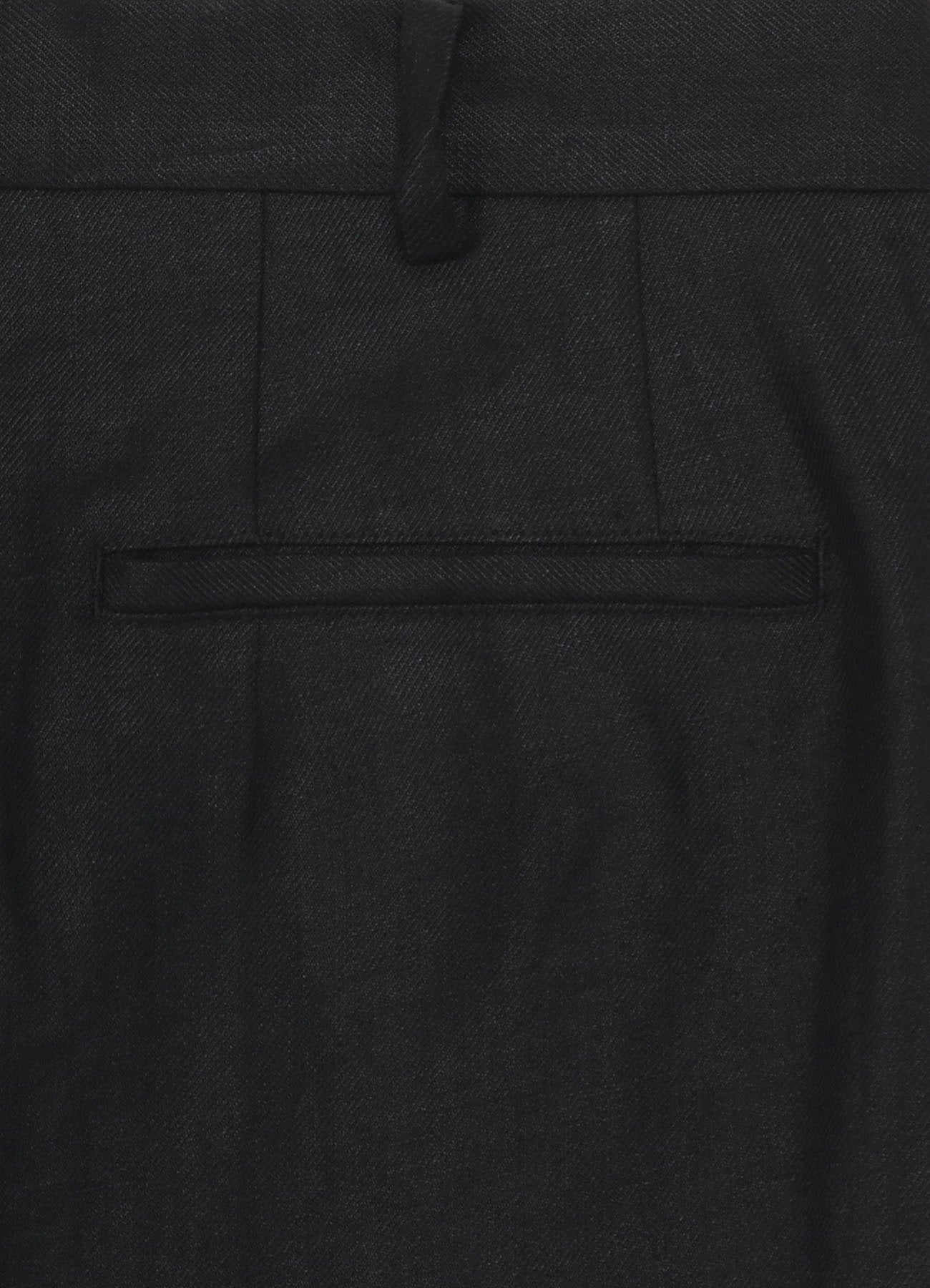 LINEN TWILL NO-TUCK PANTS