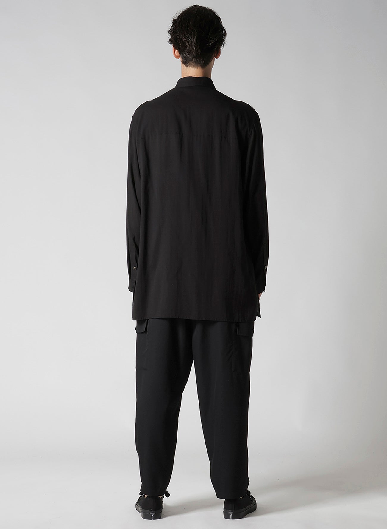 CELLULOSE LAWN BUTTON SHIRT WITH SPARE COLLAR
