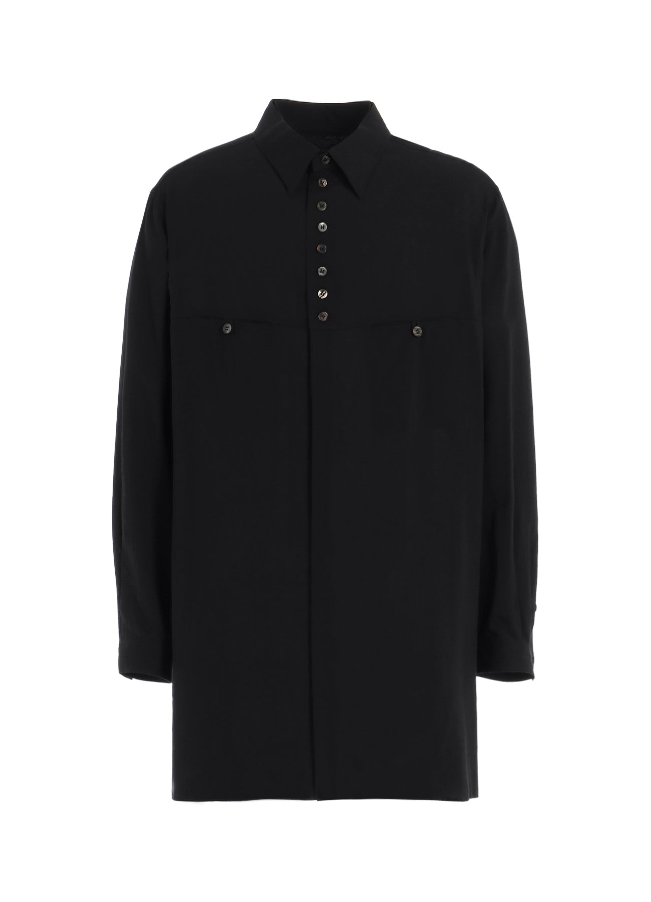 CELLULOSE LAWN BUTTON SHIRT WITH SPARE COLLAR