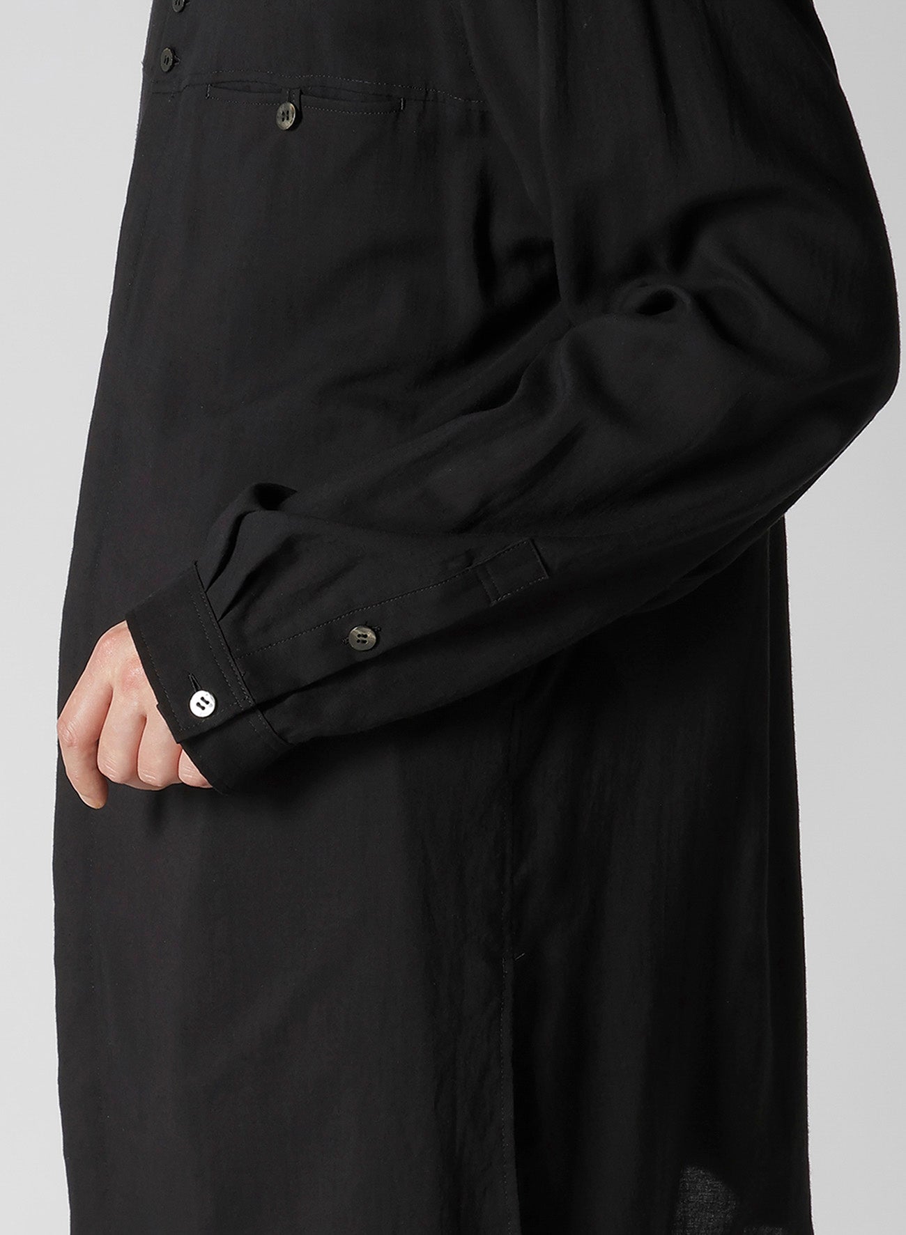 CELLULOSE LAWN BUTTON SHIRT WITH SPARE COLLAR
