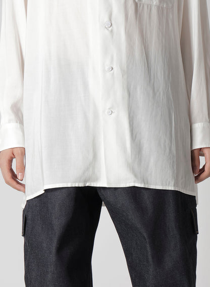 REGULAR COLLAR SHIRT WITH RED FLOWER PRINT