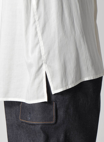 REGULAR COLLAR SHIRT WITH RED FLOWER PRINT