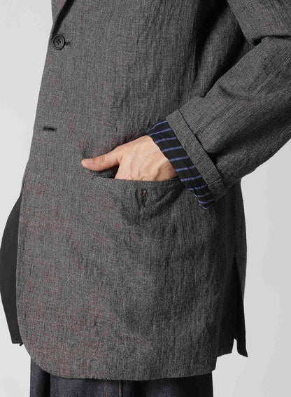 HEATHER KHADI JACKET WITH PARALLEL PANELED