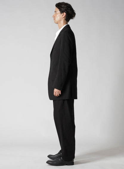 RIGHT DOUBLE RIMMED POCKET JACKET WITH COTTON LINEN UNEVEN YARN CANVAS