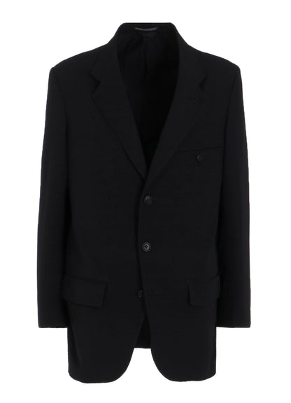 WOOL GABARDINE JACKET WITH RIGHT POCKET
