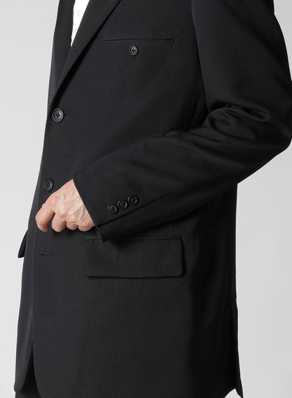 WOOL GABARDINE JACKET WITH RIGHT POCKET