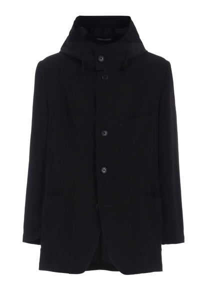 TA TUXEDO 3-BUTTON JACKET WITH HOOD