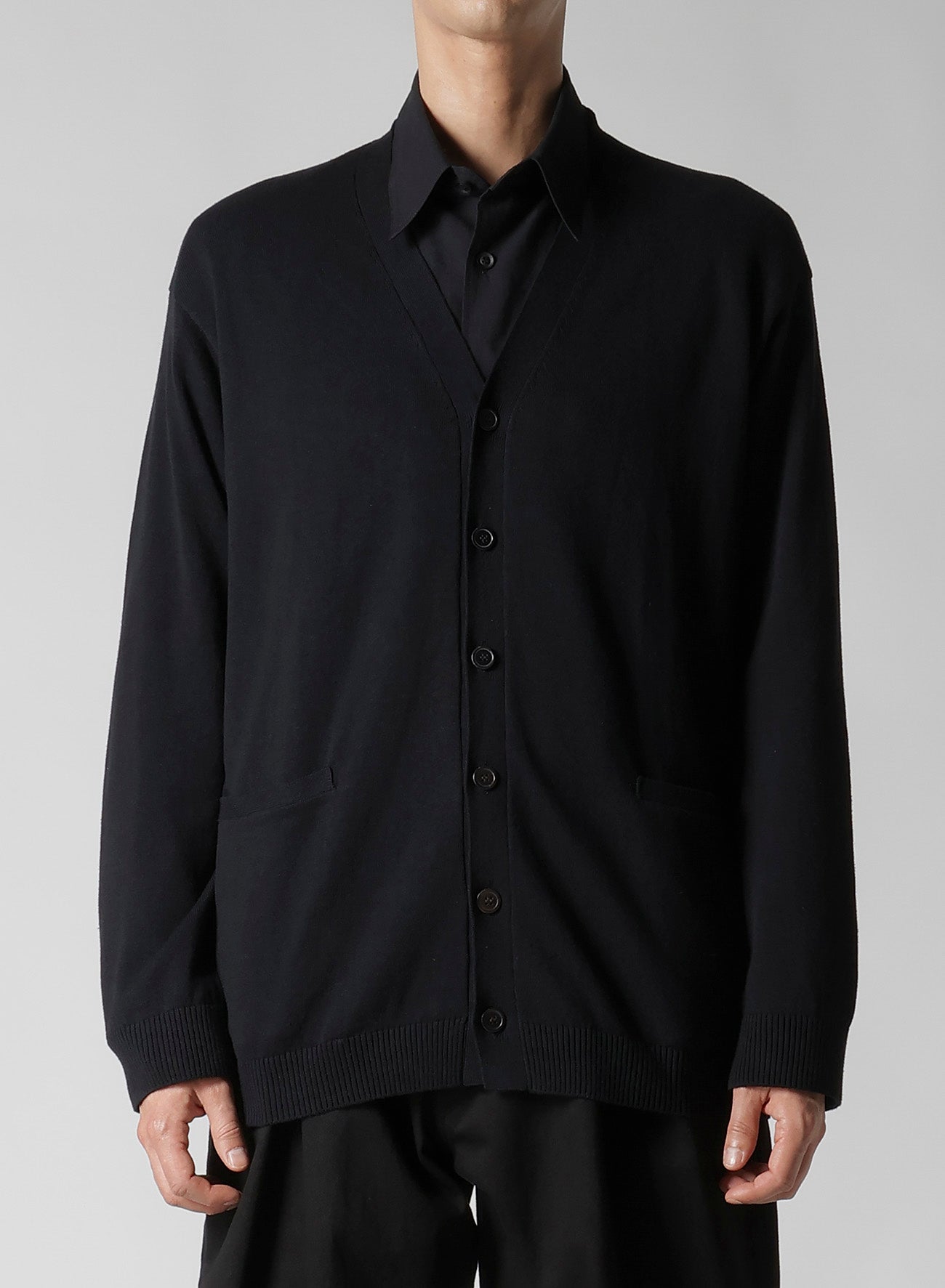 Y's for men INTERSIA LOGO CARDIGAN