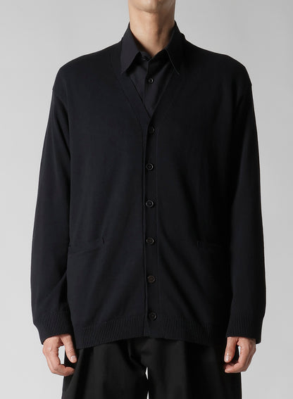 Y's for men INTERSIA LOGO CARDIGAN